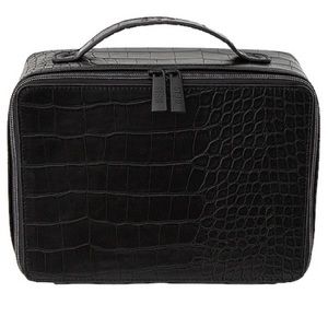 BNWT- SOLD OUT Beis Cosmetics Case in Black Croc